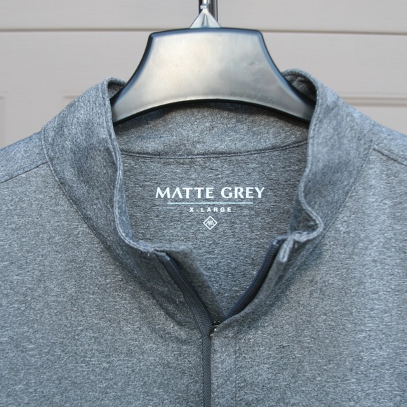Men's Matte Grey Hightower Half Zip Gray Jacket XL - Picture 4 of 5